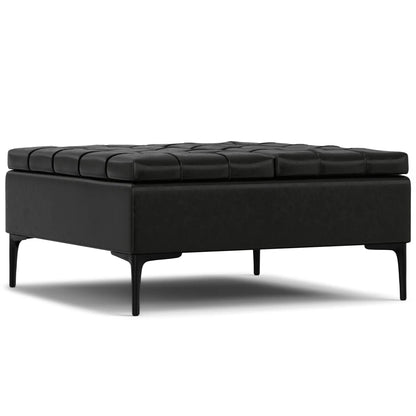Laura Lift Top Solid Wood Storage Ottoman