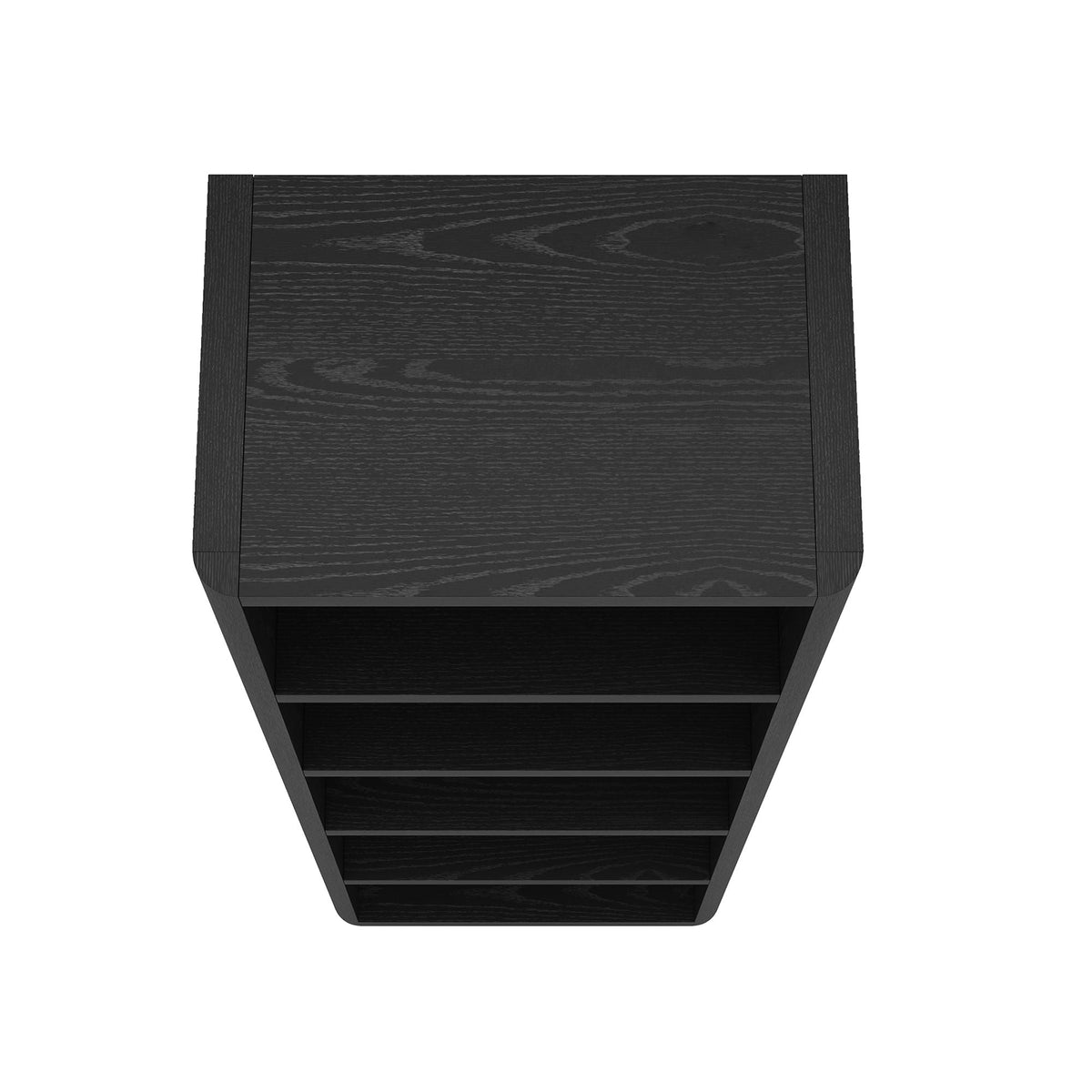 Open Bookcase with Adjustable Shelves, 79in tall, black finish, HouseOfZazla on Tampa Home & Garden Store