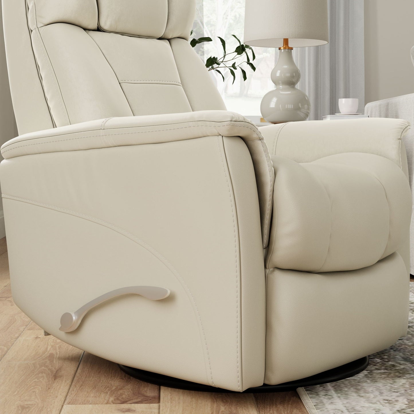 Bentley Swivel Glider Recliner with Footrest
