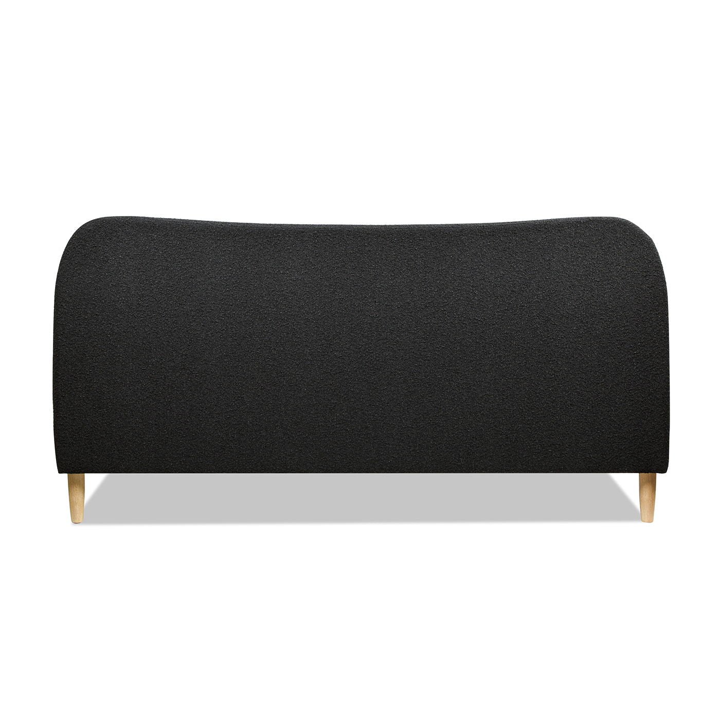 Curved Headboard and Upholstered Platform Bed