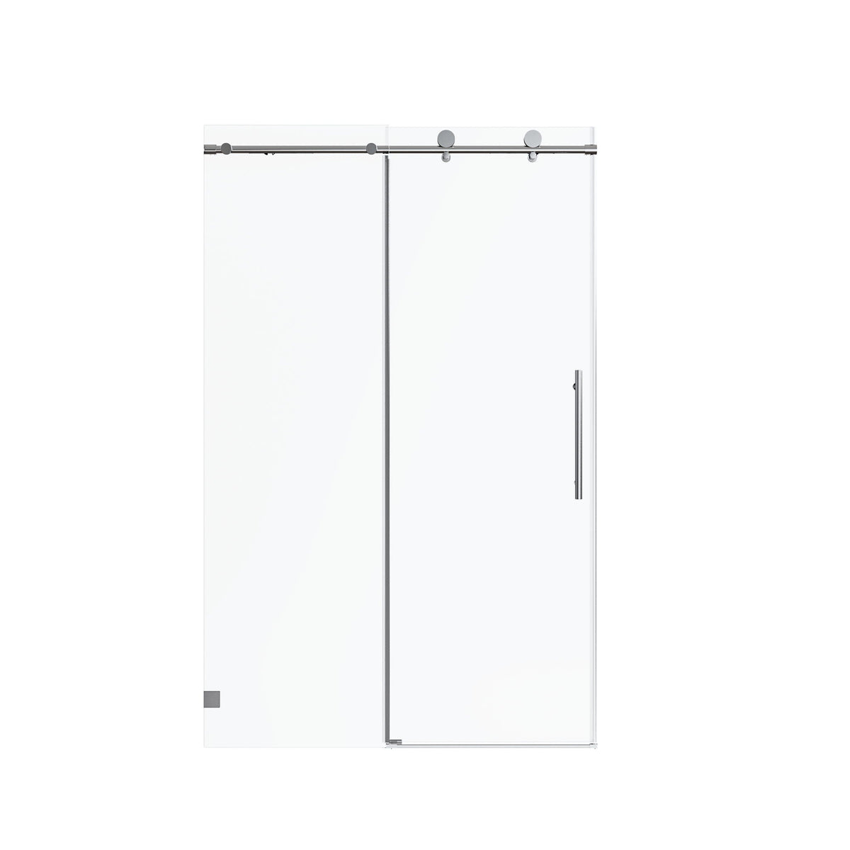 Frameless Single Sliding Soft Close Shower Doors chrome hardware clear glass by HouseOfZazla on Tampa Home & Garden Store