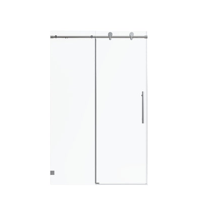 Frameless Single Sliding Soft Close Shower Doors chrome hardware clear glass by HouseOfZazla on Tampa Home & Garden Store