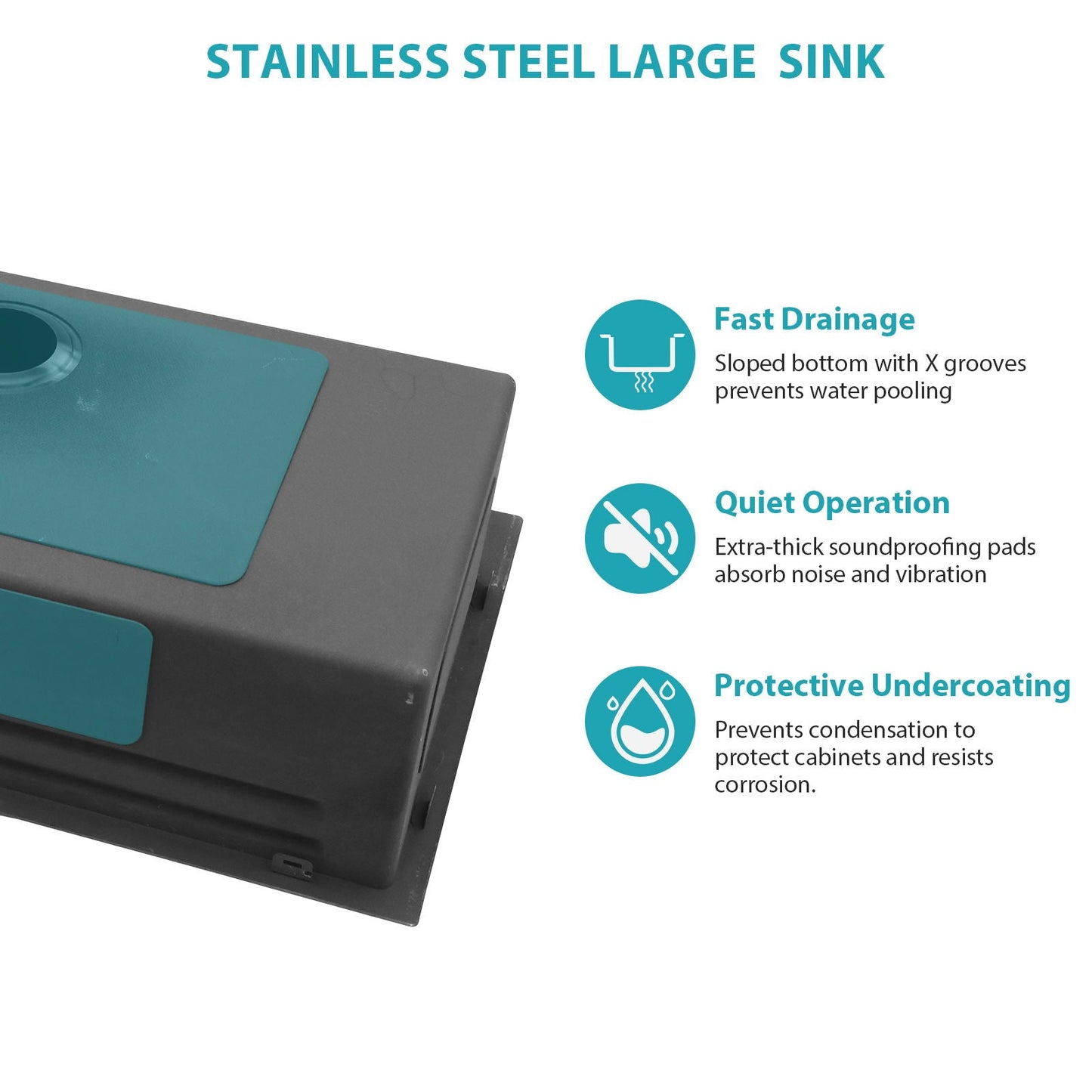 Single Bowl Kitchen Sink And The Smart Led Faucet