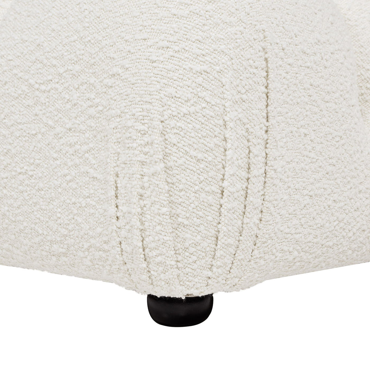Bubble Modular Cocktail Ottoman boucle fabric with black legs high-density foam HouseOfZazla on Tampa Home & Garden Store