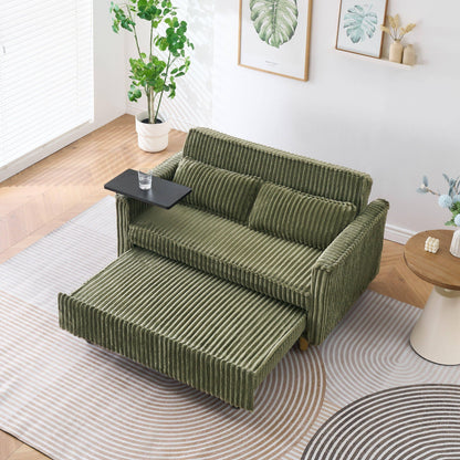 Pull Out Sofa With Movable Table and Usb Ports