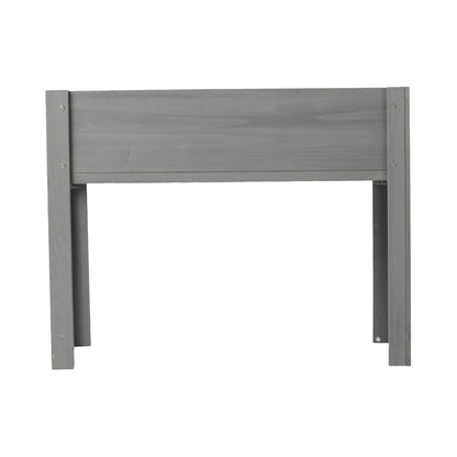 Raised garden bed with legs in gray wood by HouseOfZazla, elevated outdoor planter box on Tampa Home & Garden Store