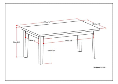 Rubberwood dining table with lacquer finish by HouseOfZazla on Tampa Home & Garden Store