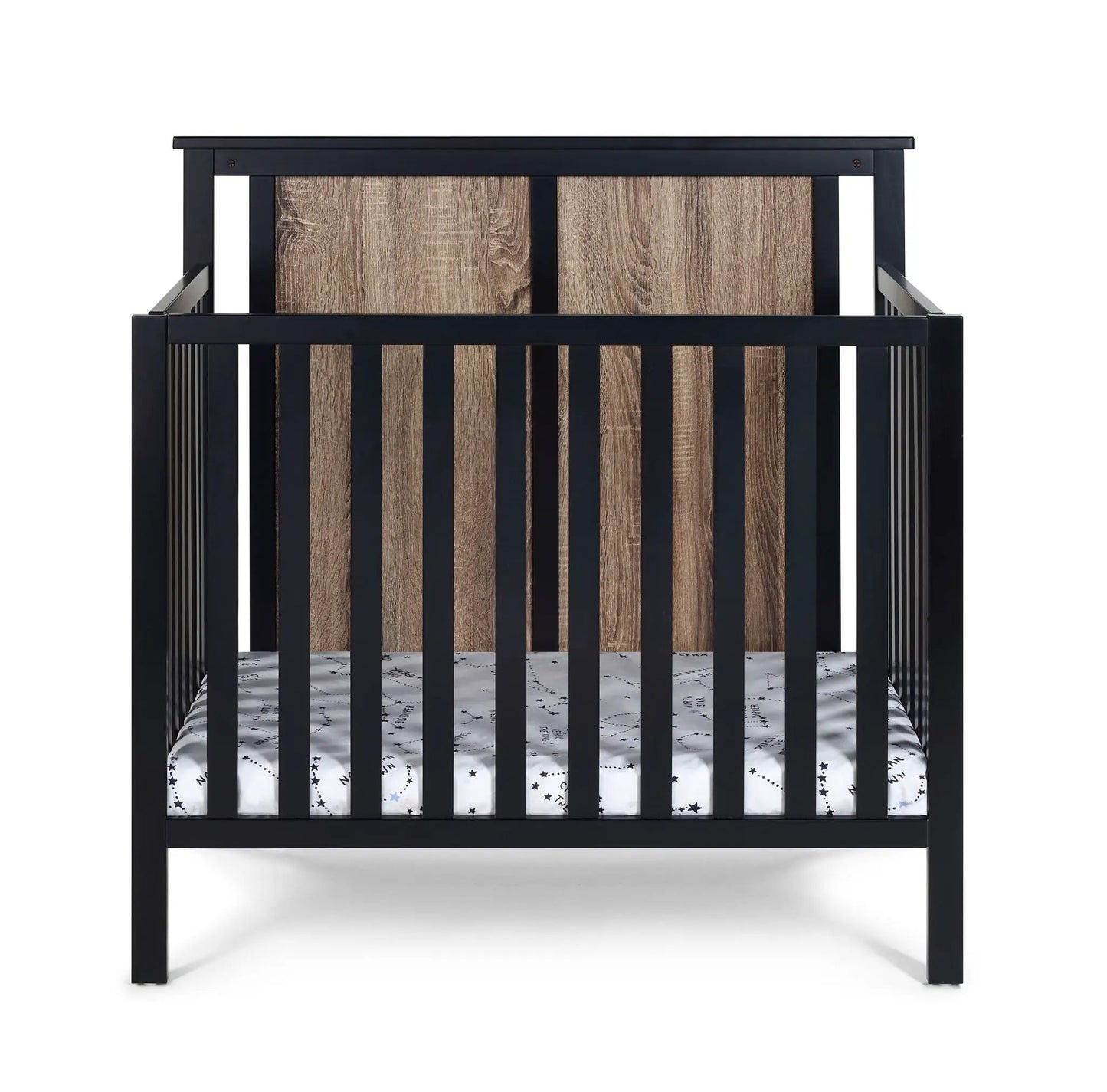 Connelly Mini Crib With Mattress Pad Two Tone