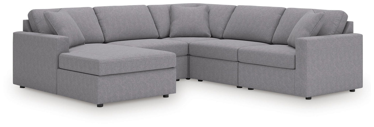 Modmax Sectional in Granite Performance Fabric