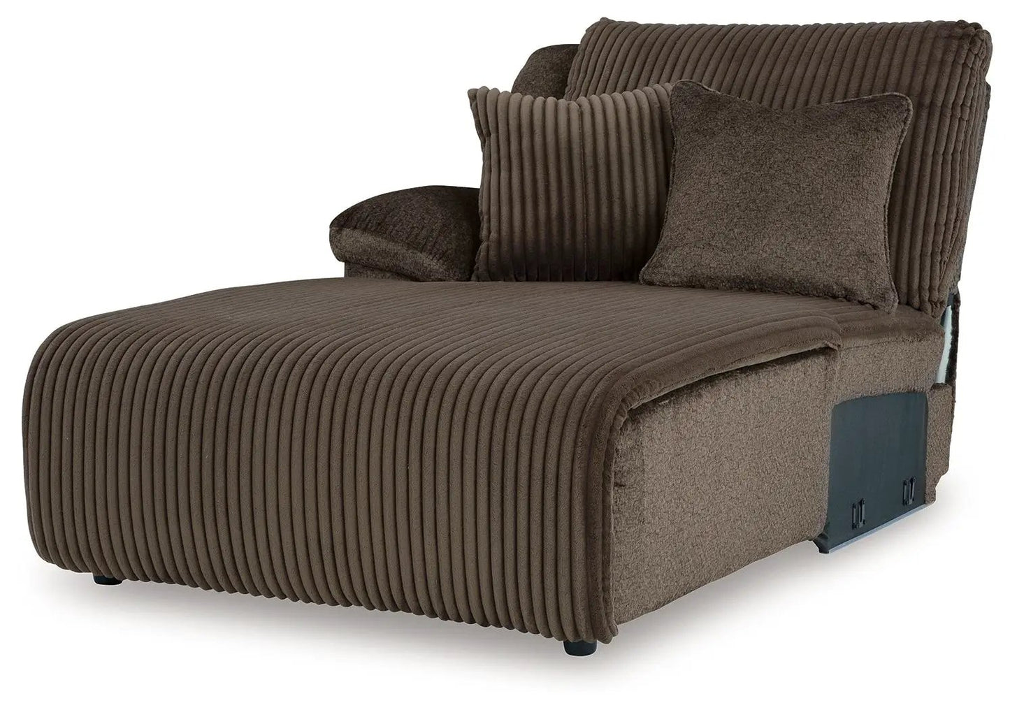 Top Tier Corduroy Reclining Sectional with Chaise