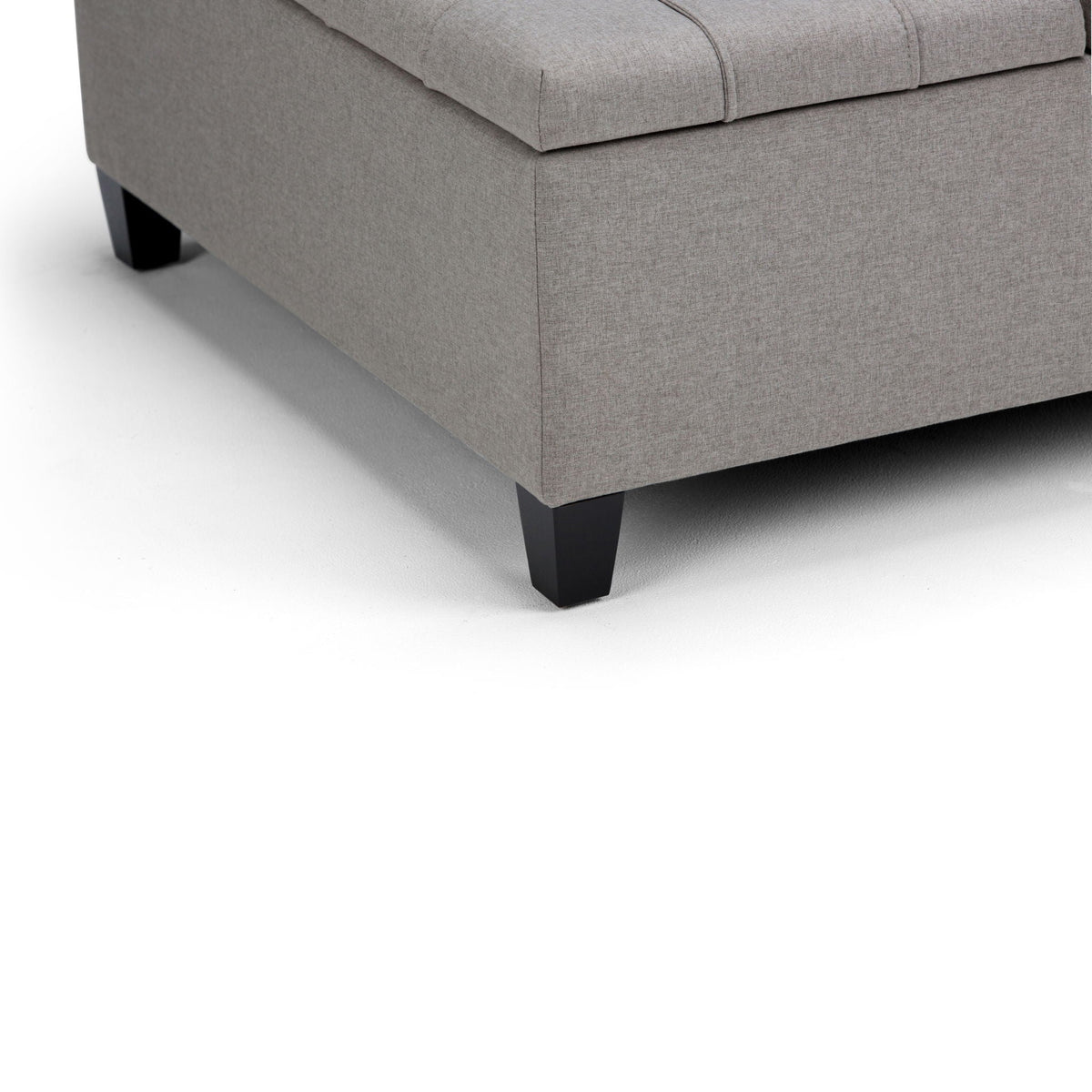 Harrison Tufted Lift Top Storage Ottoman, gray fabric, HouseOfZazla storage ottoman on Tampa Home & Garden Store