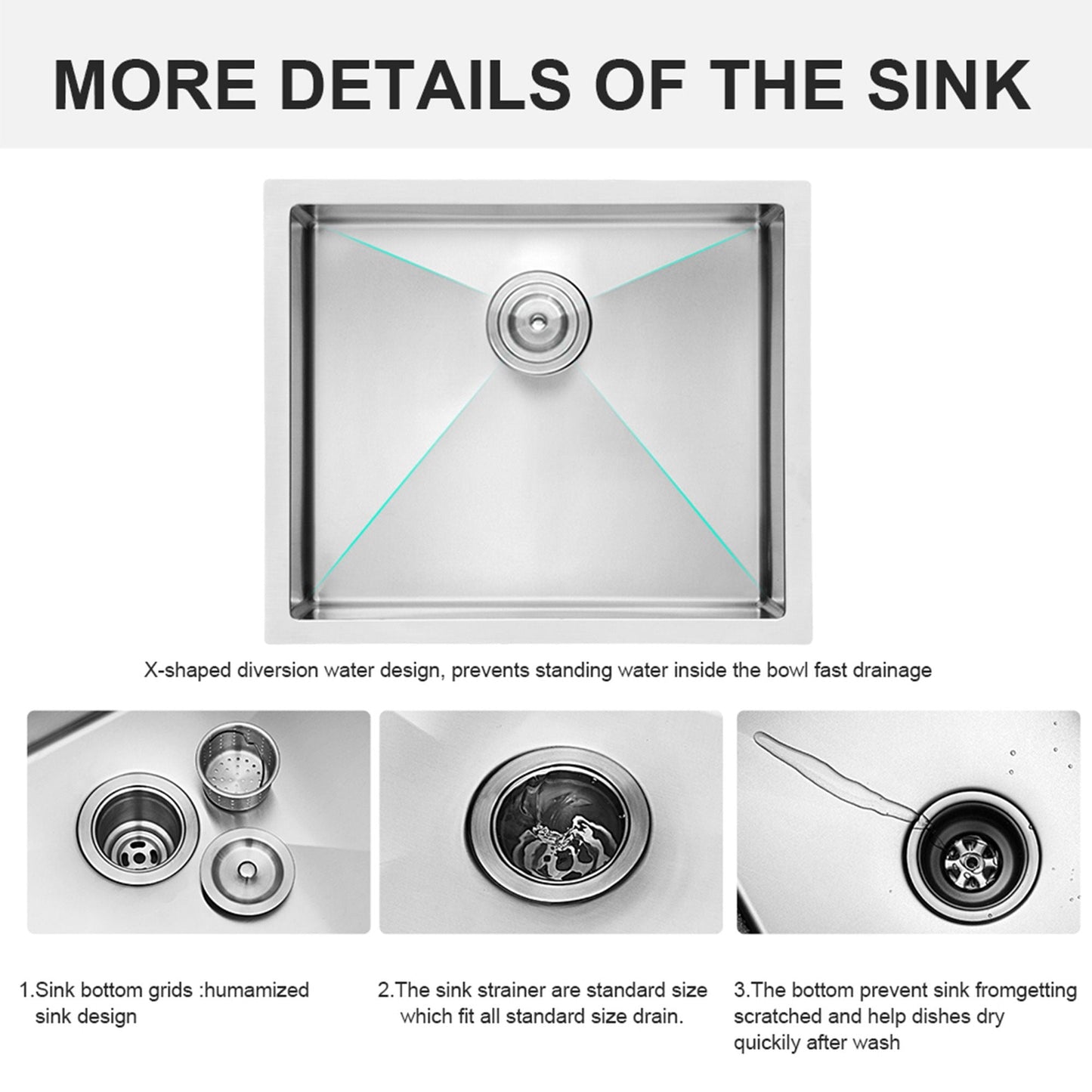 The Deep Single Bowl Undermount Stainless Sink