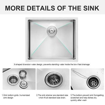 The Deep Single Bowl Undermount Stainless Sink