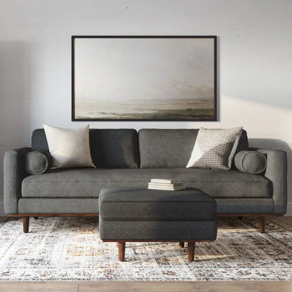 Morrison Sofa and Ottoman Set in Leather