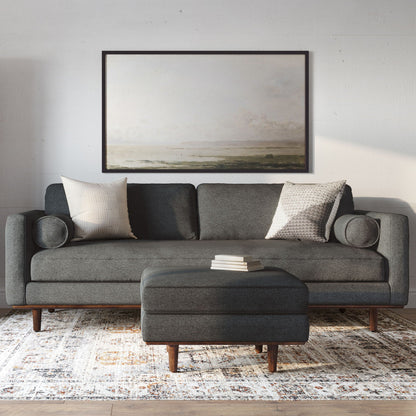 Morrison Brazilian Leather Sofa and Ottoman Set