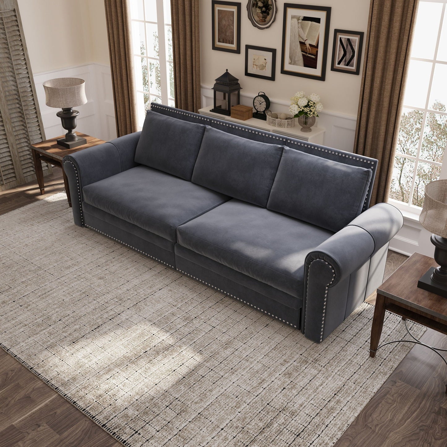 3 In 1 Convertible Sleeper and King Lounger