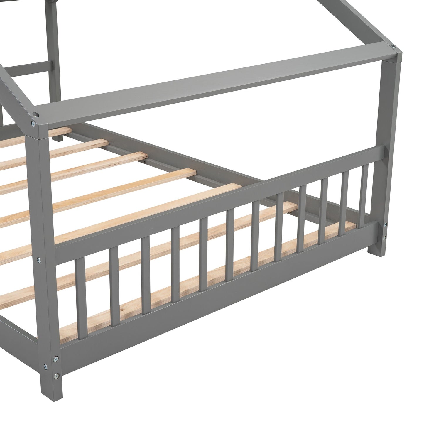 Playhouse Design Bed with Cozy Roof for Kids