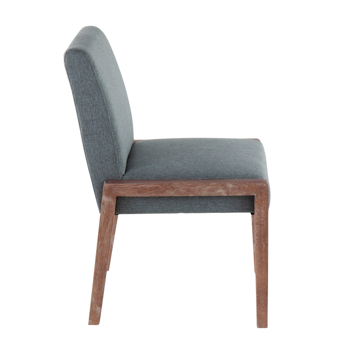 Contemporary chair set of 2 with foam-padded blue-gray upholstery by HouseOfZazla on Tampa Home & Garden Store