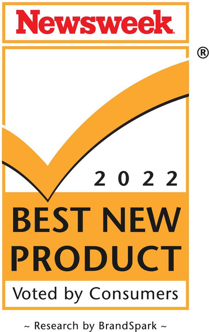 Healthrest by Restonic Polar Breeze Plush mattress badge, orange Newsweek Best New Product 2022 on Tampa Home & Garden Store
