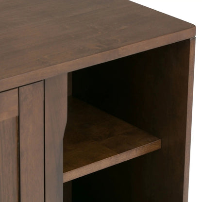 Harper Solid Rubberwood Storage Cabinet Modern
