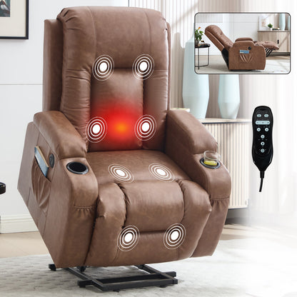the Brown Infinite Position Power Lift Recliner