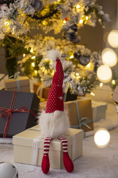 Christmas Gnome Decorations Set of 2 for Tabletop