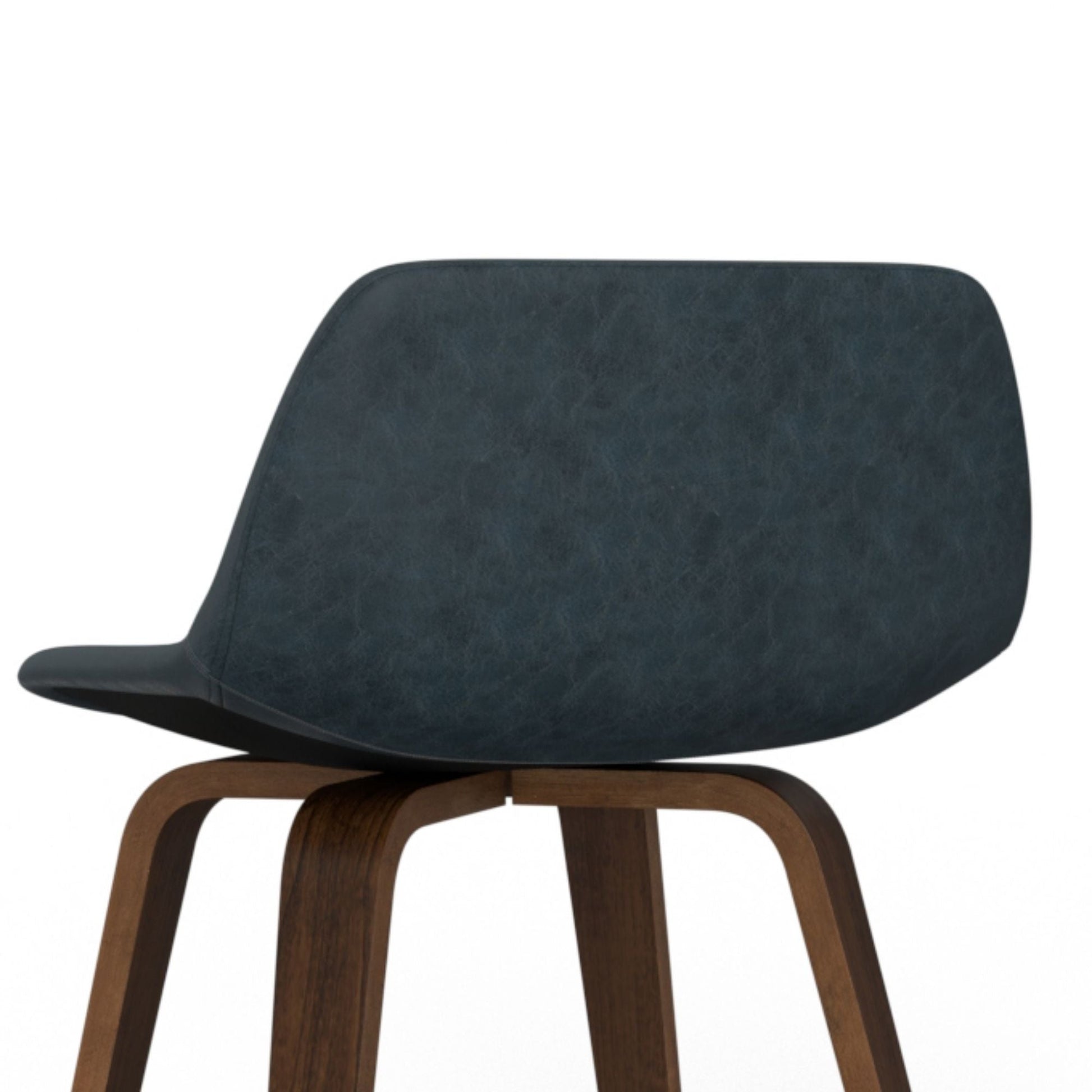 Randolph Bentwood Counter/Bar Stool Set of 2 with navy upholstery and bentwood legs on Tampa Home & Garden Store