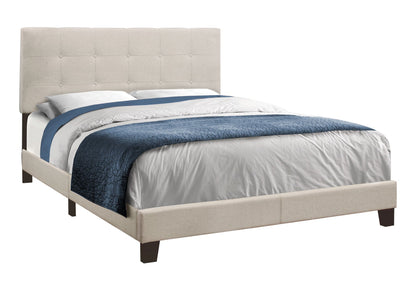 Transitional Upholstered Bed Frame and Headboard
