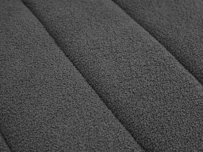 Jessica Lamb Wool Sectional Sofa fabric close-up in grey lambswool upholstery on Tampa Home & Garden Store