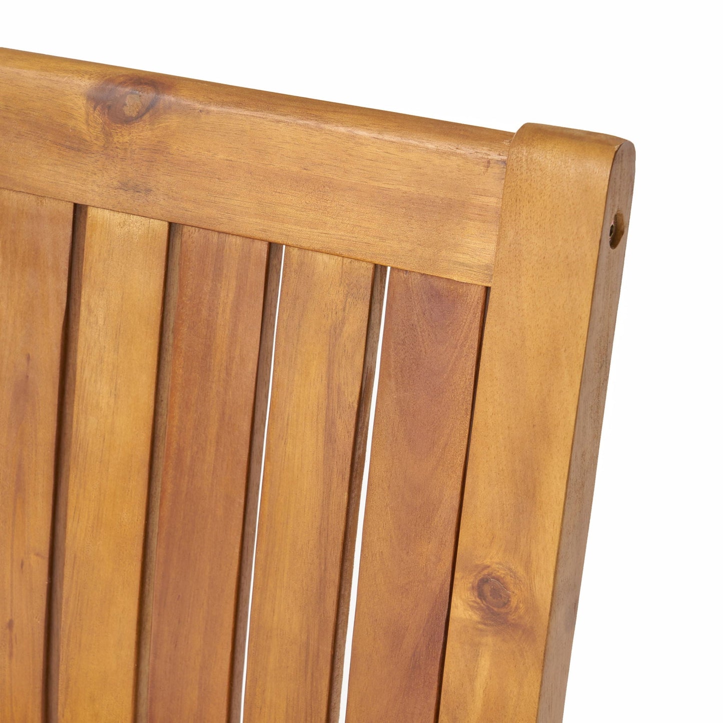 the Acacia Outdoor Dining Chairs and Slat Panels