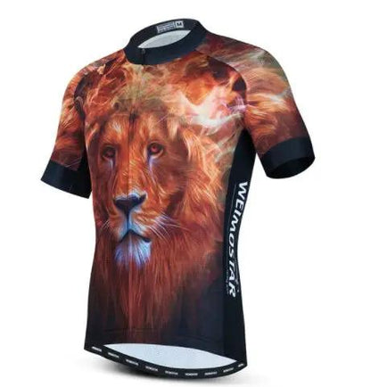 Cycling Jersey Men Lion 3D Breathable Top