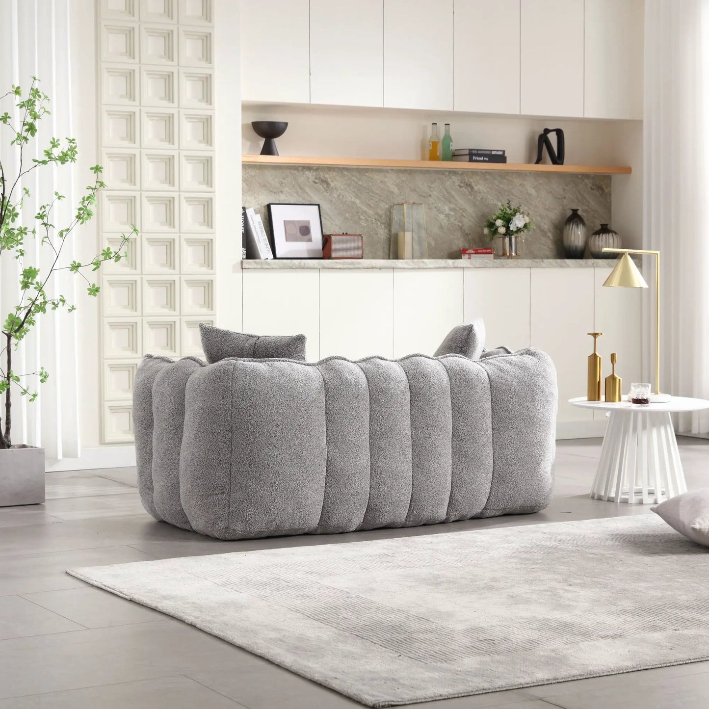 Cozy Beanbag Chair With Resilient Foam Core For 2