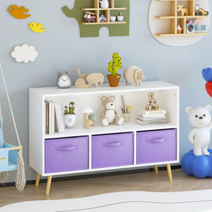 Bookcase with Collapsible Drawers Book Display