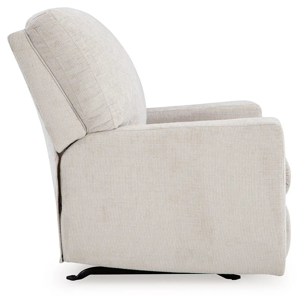 Aviemore rocker recliner beige fabric with plush back cushion by Unique Piece Furniture on Tampa Home & Garden Store
