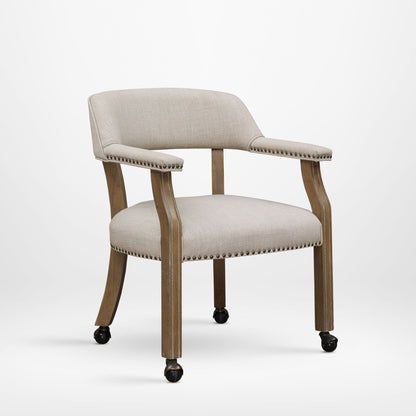 Monroe Beige Dining Chair and Thick Foam Seat