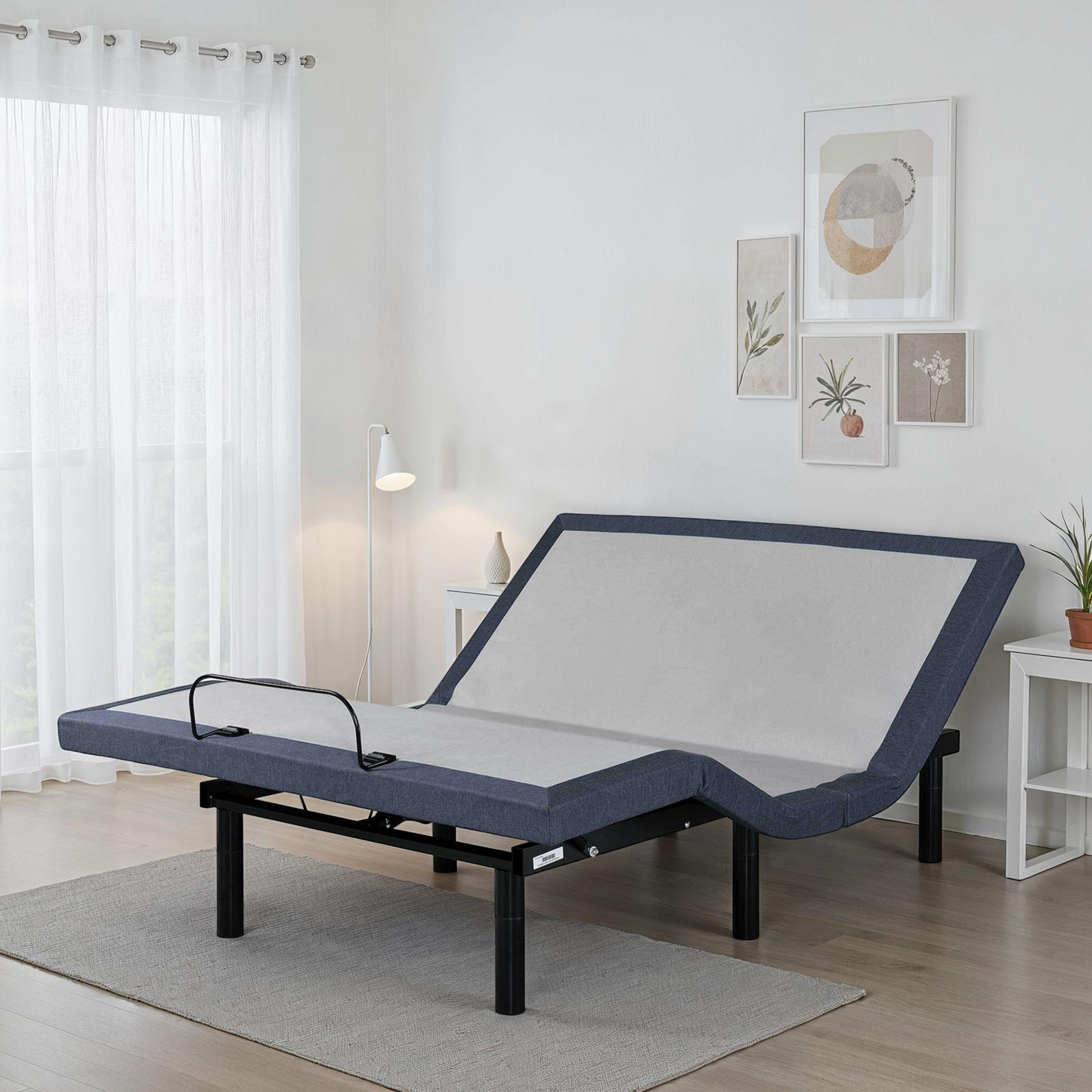 Full adjustable bed base by HouseOfZazla with head and foot tilt on Tampa Home & Garden Store