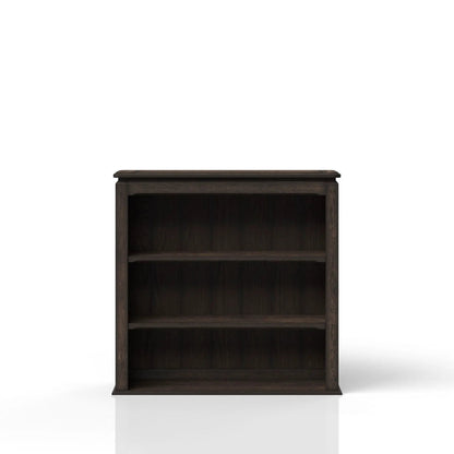 2 Shelf Bookcase Hutch chocolate brown wood with open shelves on Tampa Home & Garden Store