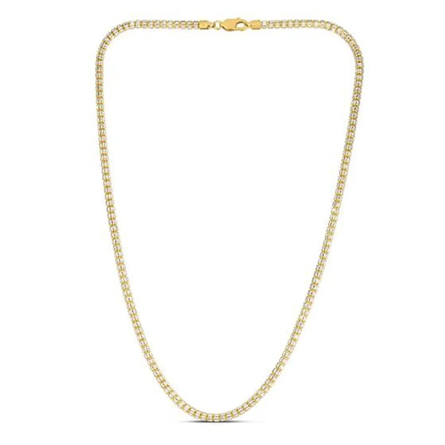 Ice Barrel Chain necklace in 14k yellow gold, 3.23 mm, by Bids.com on Tampa Home & Garden Store