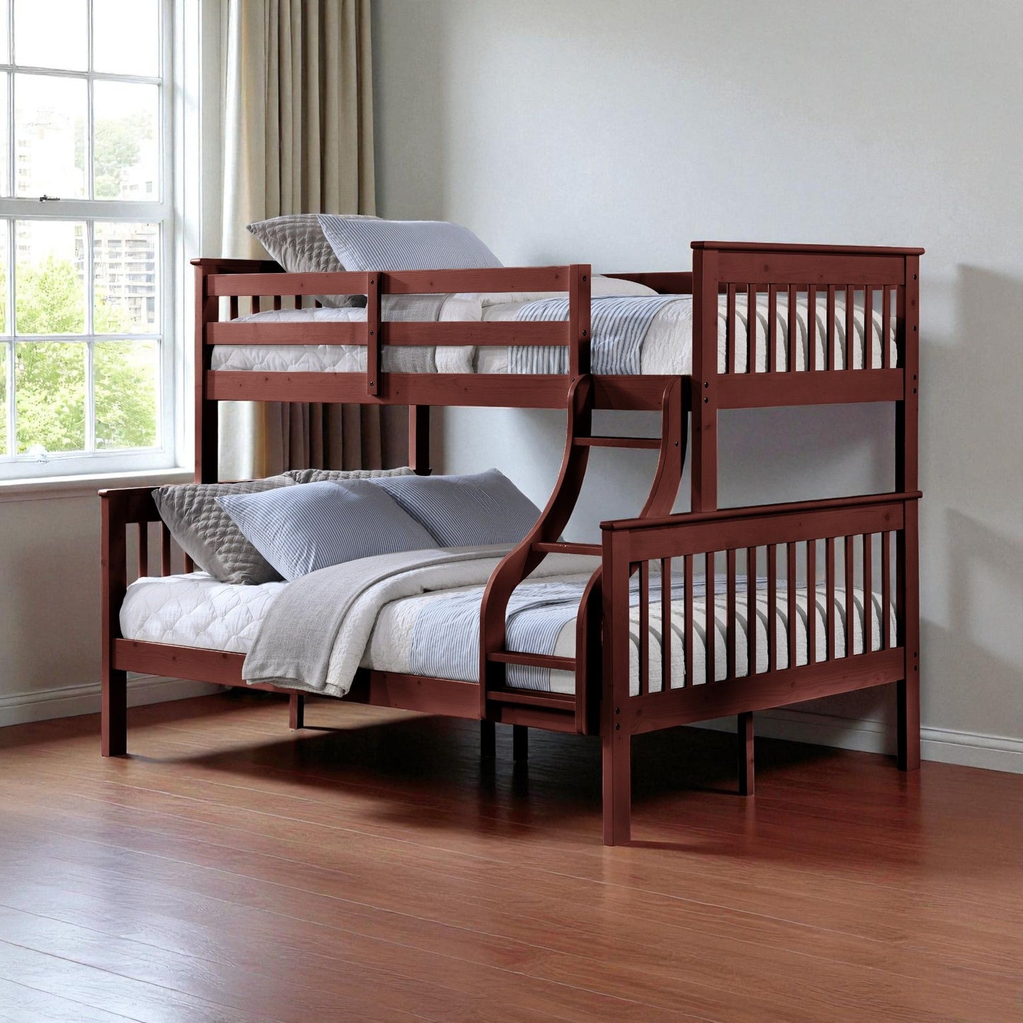 Marita Wooden Bunk Bed and Fixed Right Ladder