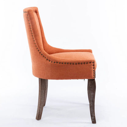 Ultra Side Dining Chair Set of 2 with Nail Heads
