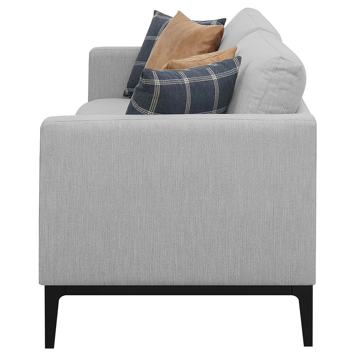 Montauk Upholstered Sofa And Light Gray Cushions