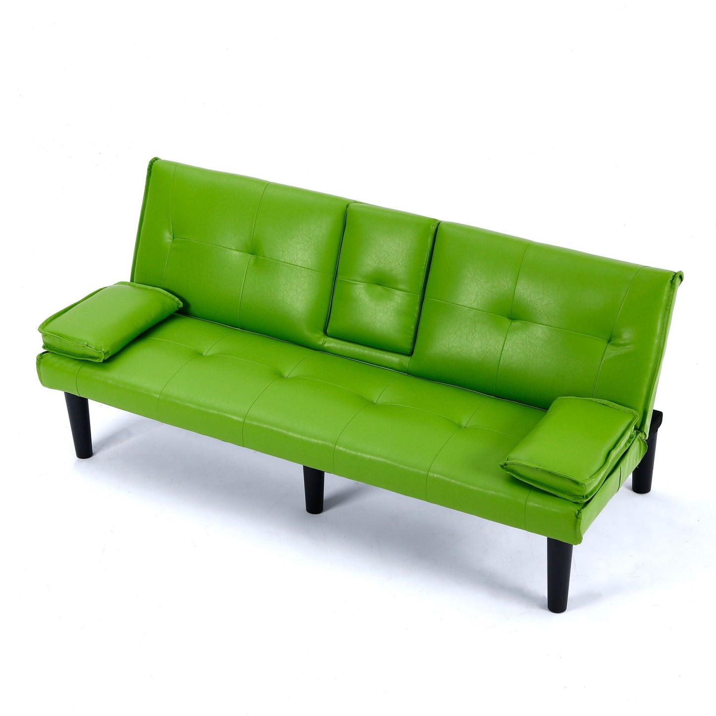 Compact Foldable Sofa Bed and Cup Holder