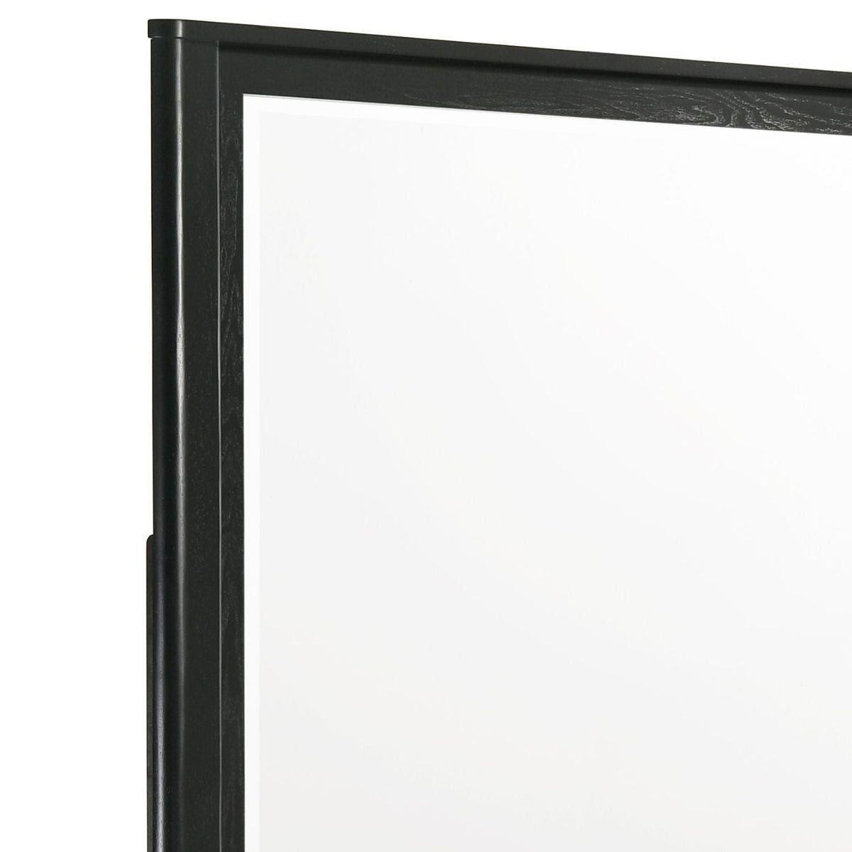 Black bedroom wall mirror with a deep frame Opel, wall-mounted on Tampa Home & Garden Store