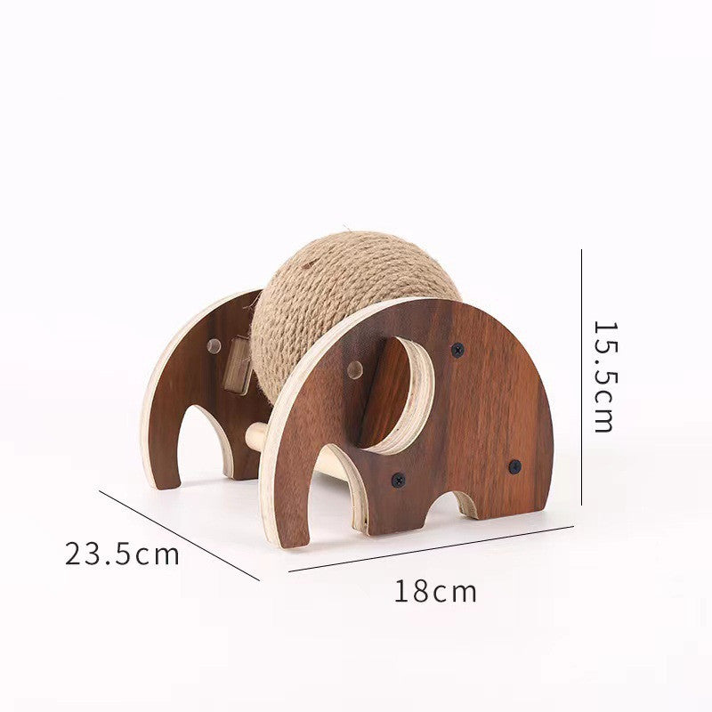 Wooden climbing frame cat tree with sisal rope ball by Sell My Stuff on Tampa Home & Garden Store