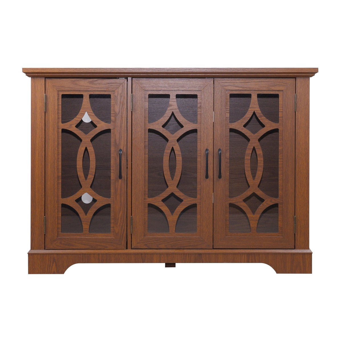Modern sideboard Dark Oak with glass doors and adjustable shelves HouseOfZazla on Tampa Home & Garden Store