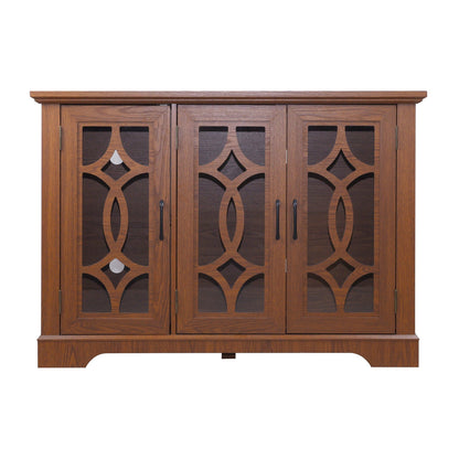 Modern sideboard Dark Oak with glass doors and adjustable shelves HouseOfZazla on Tampa Home & Garden Store