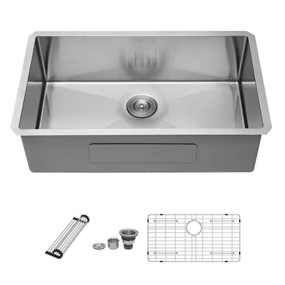 Stainless Steel Sink and Deep Single Bowl Basin
