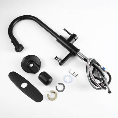 3 In 1 Kitchen Faucet and Press Glass Rinser