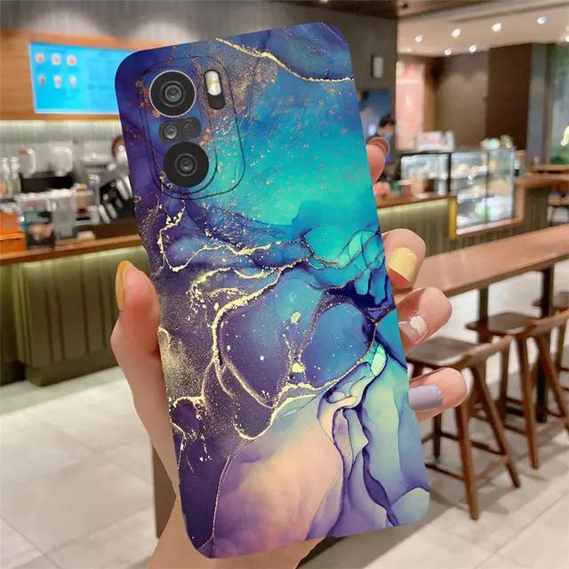 Phone case Galaxy Marble Cover in blue teal purple with gold veins FLIPSTYLEZLLC on Tampa Home & Garden Store
