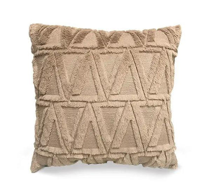 Plush Solid Color Sofa Pillowcase for Living Room